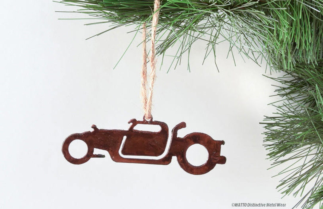 Rusty Metal Rat Rod Ornament: Handmade Car Lover Gift - Etsy