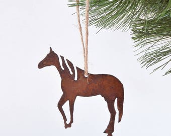 Horse Ornament by WATTO Distinctive Metal Wear, Prancing Horse, Horse Lover, Gift for Horse Lover, Christmas Ornament, Equestrian