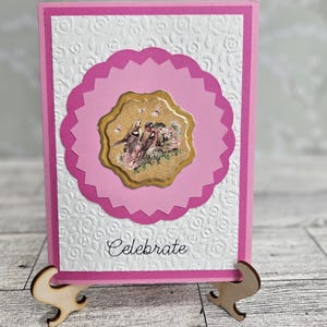 Cartão de aniversário feito à mão - 4x6 polegadas com envelope