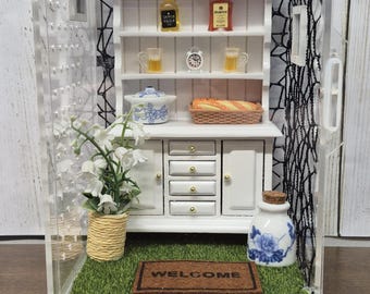 XL White Dollhouse Cabinet Jumping Spider Enclosure