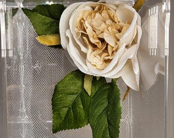 Magnetic silk flower spider hide