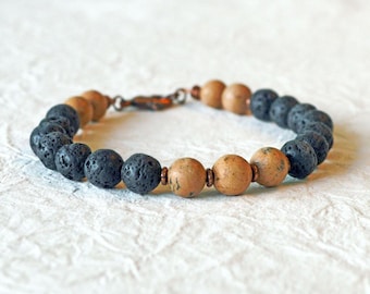 Armband med eteriska oljor för kvinnor | Armband med lavasten | Armband med diffusor | Armband med aromaterapi | Armband med jordning