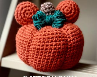 Large Mouse Pumpkin Crochet DIGITAL PATTERN