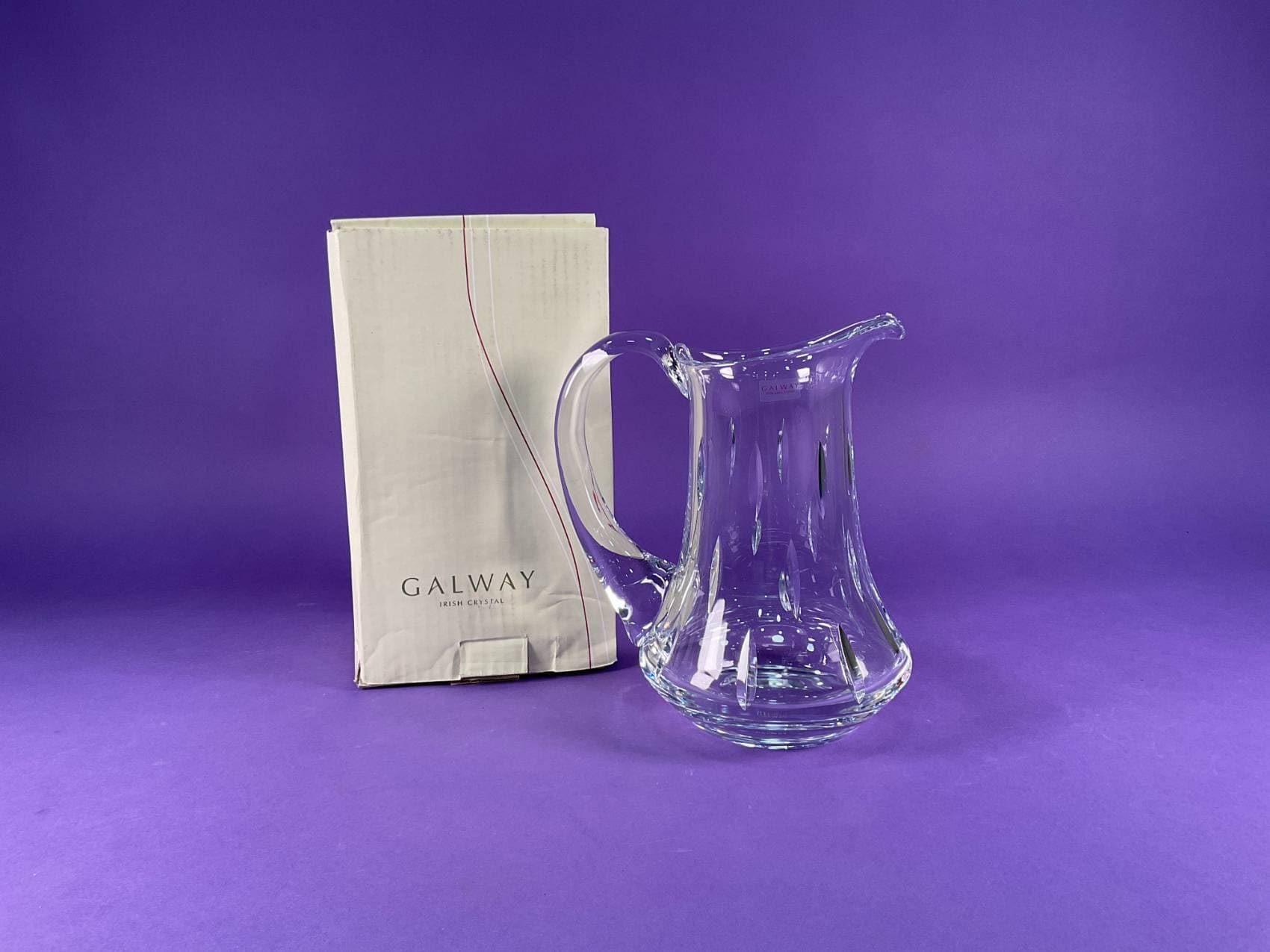 ＧＡＬＷＡＹ　ＩＲＩＳＨ　ＣＲＹＳＴＡＬ Galway Irish Crystal Raindrop Jug - Etsy