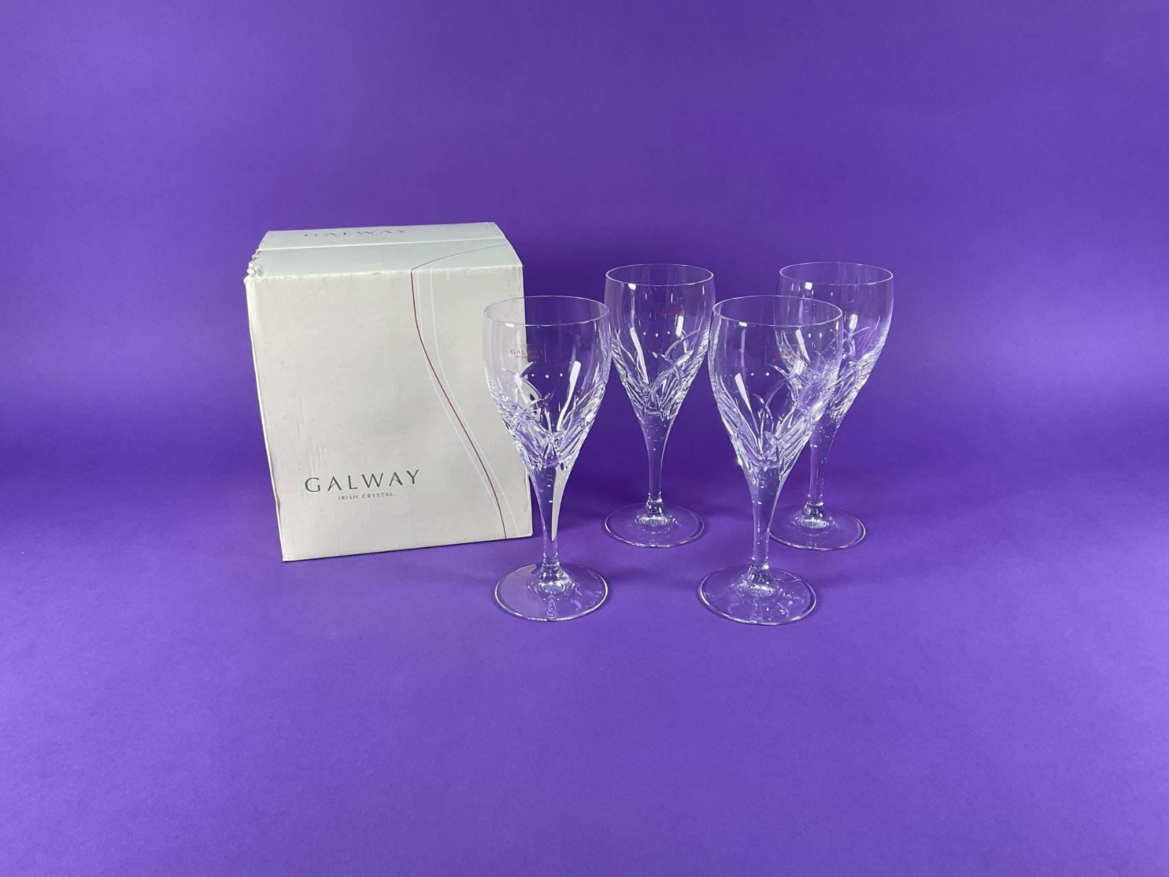 Galway Irish Crystal Mystique Red Vine (set of 4) - Etsy