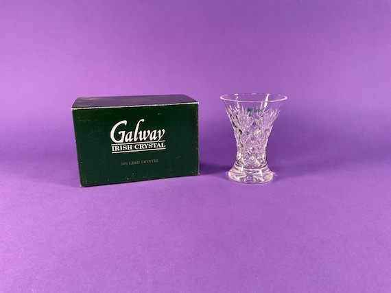 Galway Irish Crystal Clifden 4' Waisted Vase - Etsy Israel