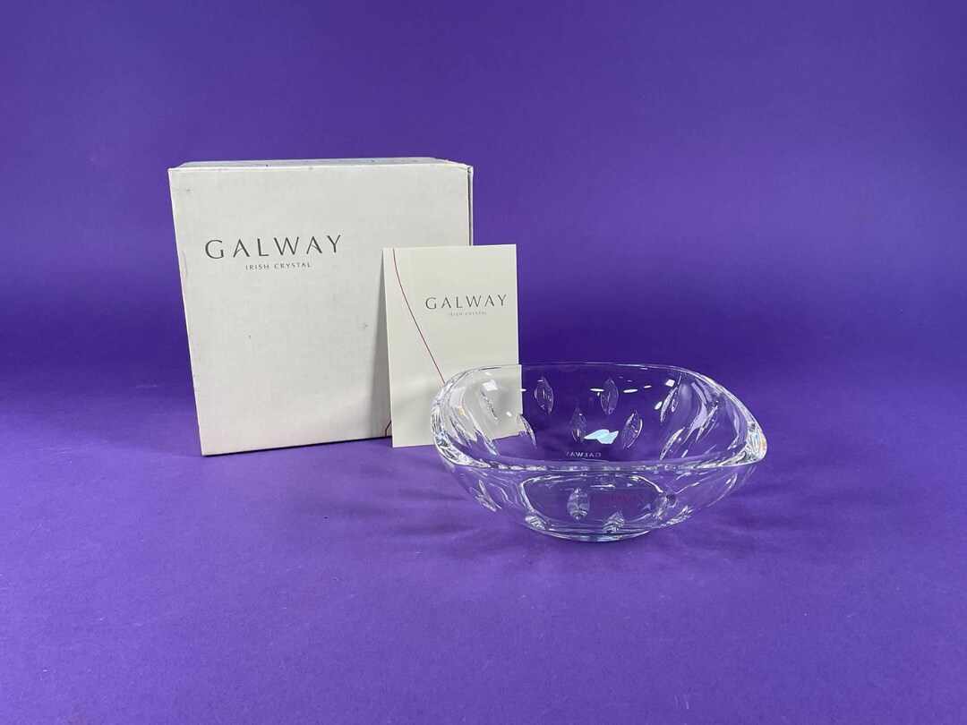 Galway Irish Crystal Raindrop Nut Bowl - Etsy