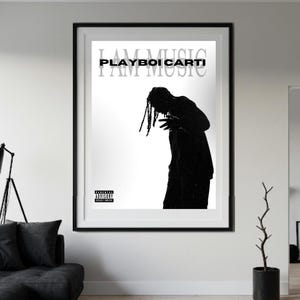 Póster estético de impresión digital de Playboi Carti