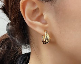 thumbnail image 2 of 20 X Simple Gold Drop Clip-On Earrings – Everyday Fashion Back Style 2 of 6