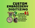Custom Embroidery Digitize, Embroidery Digitize, Custom Digitize, DST File, Digitize Embroidery, Embroidery File, Embroidery Digitizing, PES