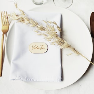 Marques places en bois | prénom pour table | marques places pour mariage, baptême, communion | élégant marques places