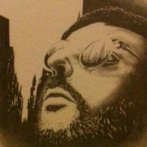 Leon movie drawing print.