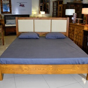 Handmade Phoenician Bed – Premium Pine Wood & Foam Comfort
