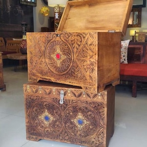 Handmade Sulemani Storage Box – Solid Wood Chest with Lifetime Guarantee