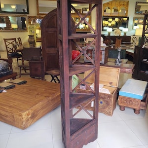 Handmade Wooden Corner Cabinet – Space-Saving Storage