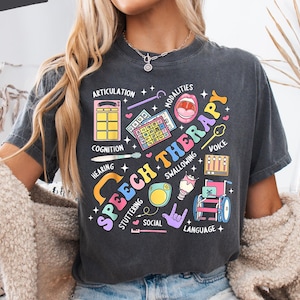 Comfort Colors® Speech Therapy T Shirt, Speech Therapy Shirt, SLP Shirt, Speech Language Pathologist Shirt, Speech Pathology Shirt