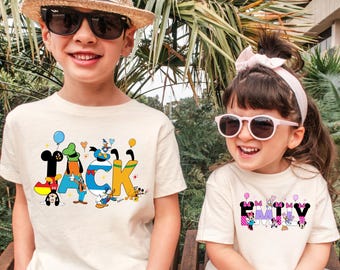 Disney Alphabet Custom Bodysuit, Disney Custom Name Toddler Shirt, Mickey Alphabet Shirt, Birthday Toddler Shirt, Disneyland Trip Shirt