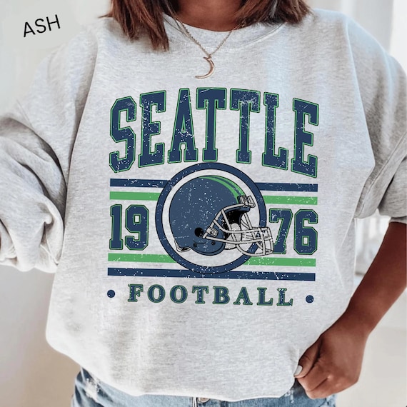 Vintage Seattle Seahawk Football Sweatshirt, Retro Fan Gift, Game Day Shirt, Seattle Team Football Shirt, Sunday Seattle Tee,Kids Sweatshirt