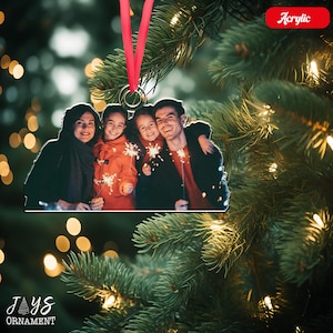 Custom Cut Out Ornament, Personalized Christmas Ornament, Family Picture Ornament, Custom Photo Ornament, 2025 Ornament Christmas