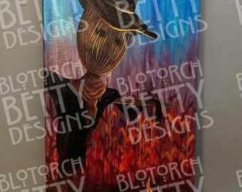 Simon the Scarecrow painting