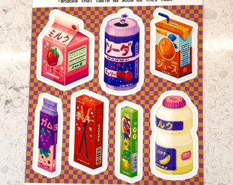 Japanese Snacks 1 Sticker Sheet
