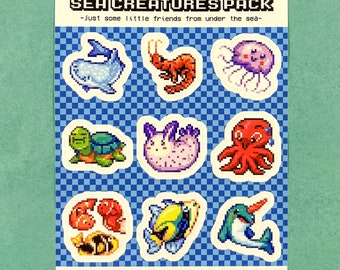 Sea Creatures 1 Sticker Pack