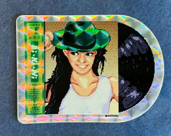 Pixel Art Citypop Anri Bi Ki Ni Sticker
