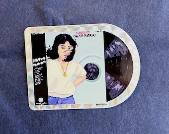Pixel Art Citypop Taeko Onuki Sunshower Sticker