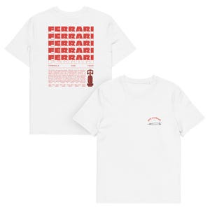 Ferrari Team T-Shirt - Ferrari Fan Gift, Formula 1 T-Shirt, Motorsport Apparel