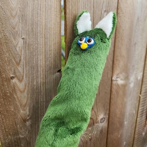thin long furby inspired posable plush handmade