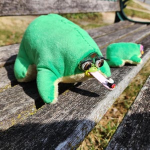 frog furby inspired oddbody handmade plush furbies image 4