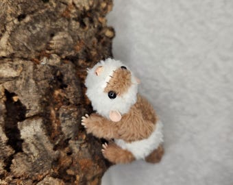 ferret handmade posable art doll baby mini ferret