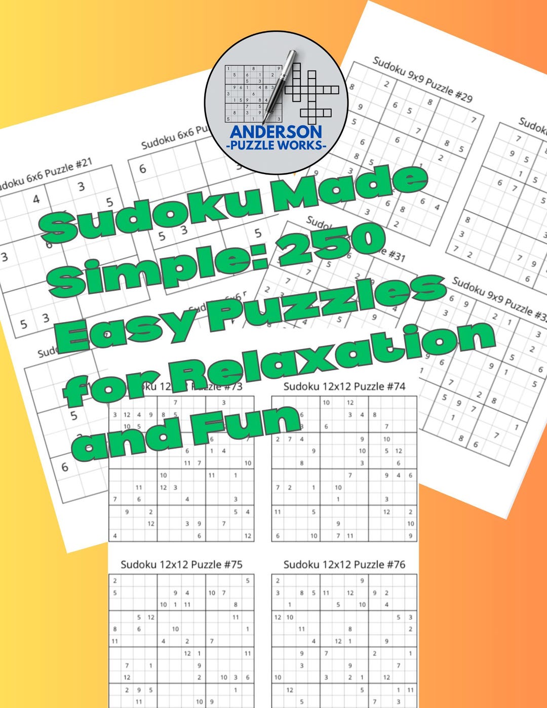 Sudoku Made Simple: 250 Easy Puzzles for Relaxation and Fun - Etsy