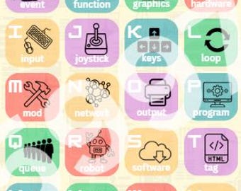 Computer Science Alphabet Poster | STEM Classroom Decor (Digital Download)