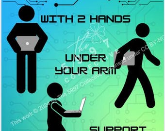 Laptop Safety Poster | Classroom STEM Decor (Digital Download)