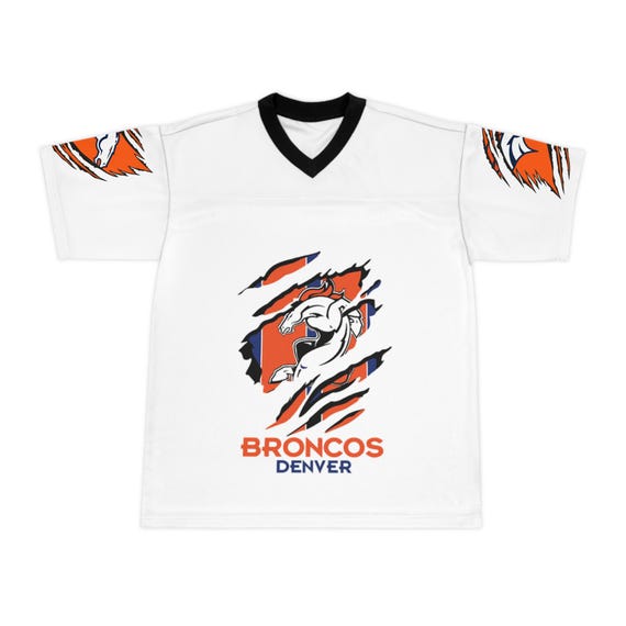 Denver Broncos Fan Jersey Custom Name Football Shirt, Personalized