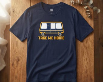 Koszulka Morgantown Transit, koszulka z grafiką WV Take Me Home, koszulka unisex z nadrukiem Comfort