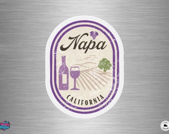 Napa Valley Magnet - California Wine Country Souvenir