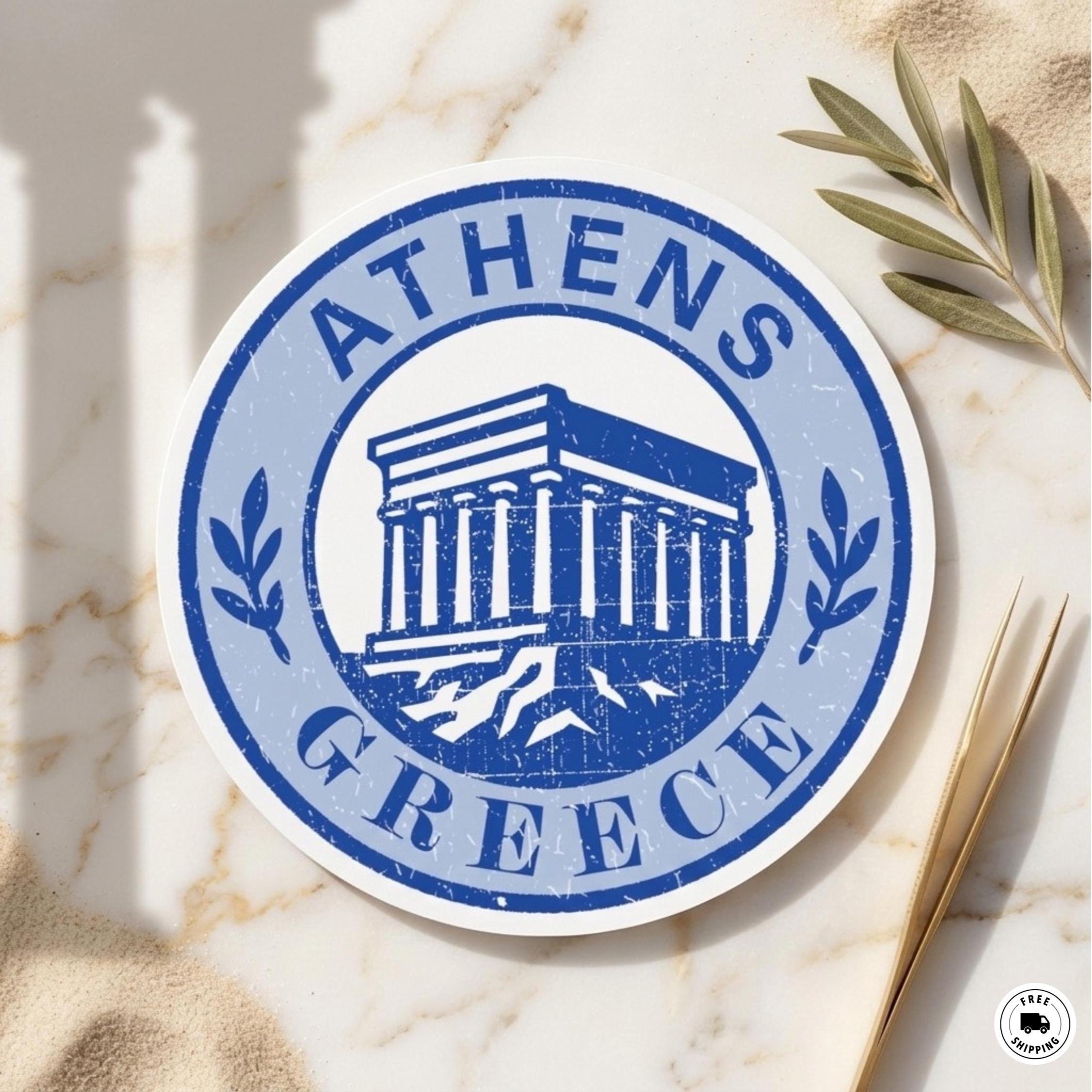 Athens Parthenon Sticker, Greek Architecture Decal, Traveler Gift - Etsy
