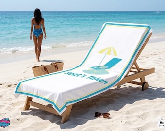 Seat's Taken Beach Towel, Funny Resort Accessory, Vacation Lounge Spot