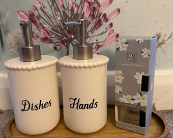 Dispensador de agua y jabón para manos y platos