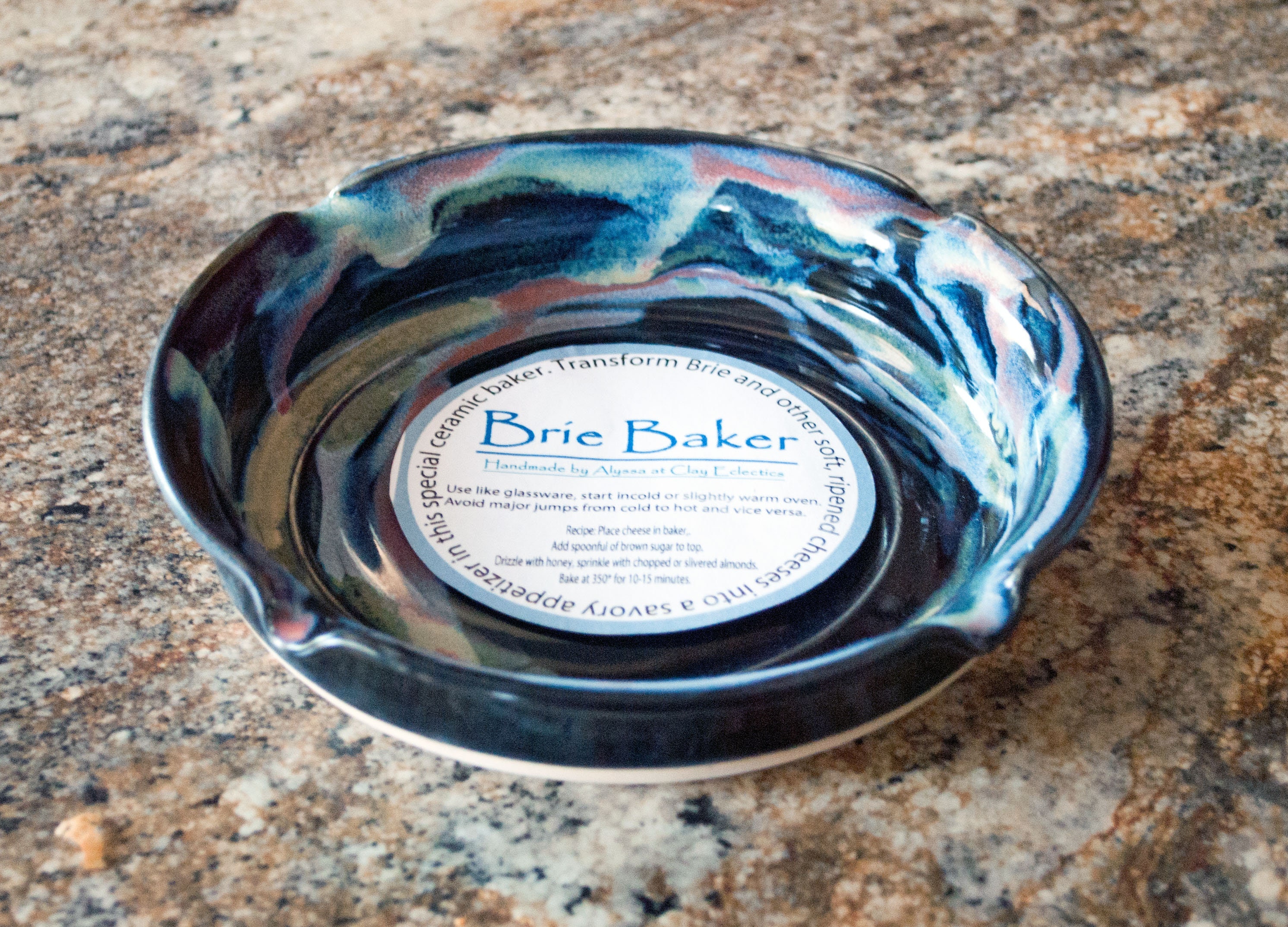 Brie Baker Large 13oz Ceramic/ Pottery Black 