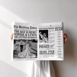 Modello di giornale di nozze / Design TikTok / Download personalizzabile di Canva