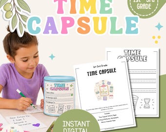 Time Capsule for Kids | 1st-3rd Grade Worksheets (Digital Download)