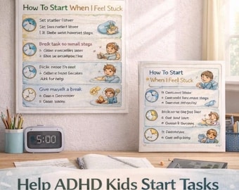 Sistema de rutina matutina para niños con TDAH / ¡Acabemos con el caos matutino!