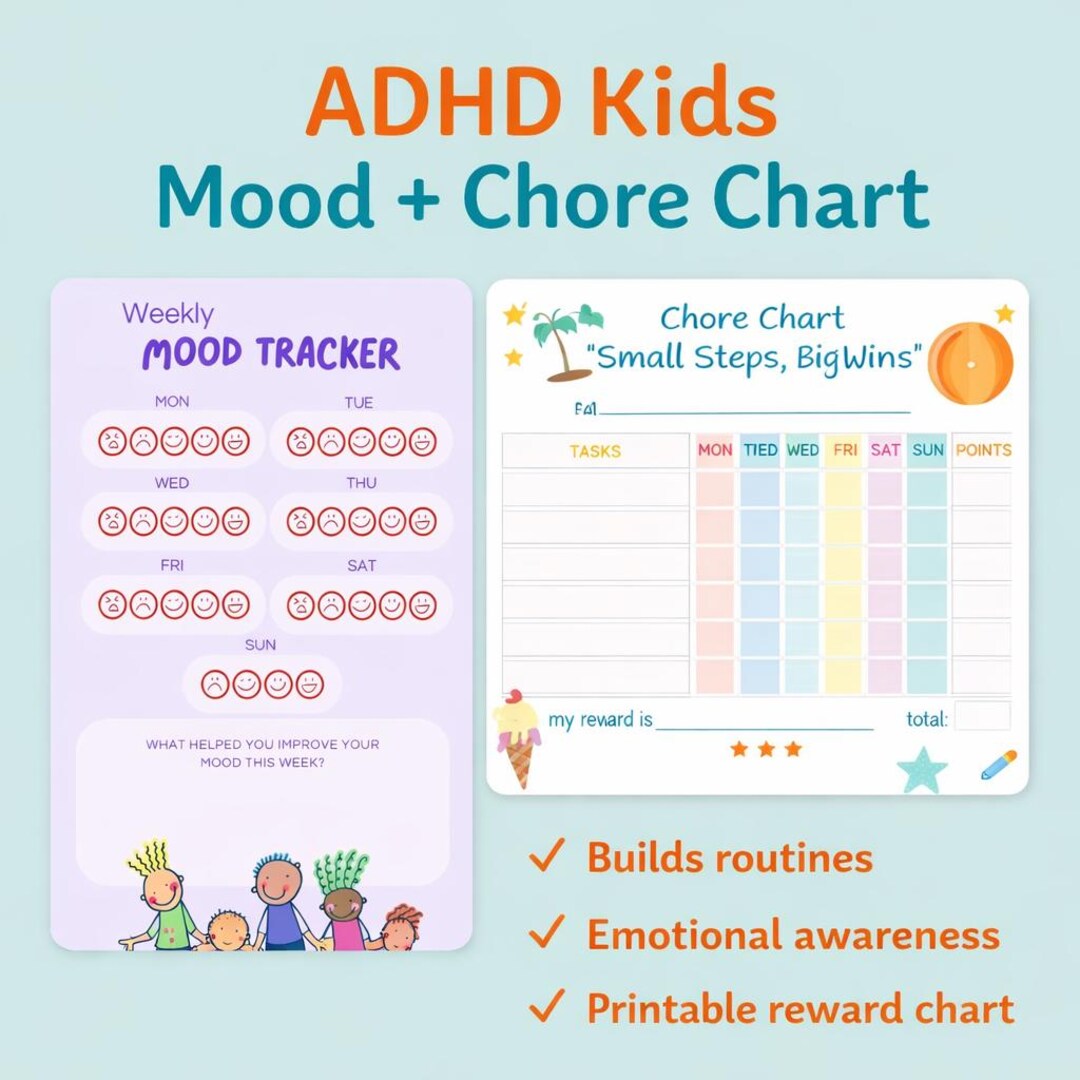 ADHD Reward Chart That Actually Motivates Kids (PDF Download) - Etsy