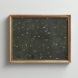 Stämningsfull abstrakt oljemålning nedladdningsbar konst | Extra stor väggkonst | Neutral väggkonst nedladdningsbar tryck