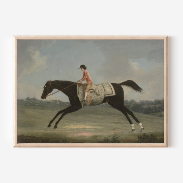 Vintage Horse Painting | Modern Farmhouse Decor PRINTABLE | Antique Horse Art | Kids Room Antique Art