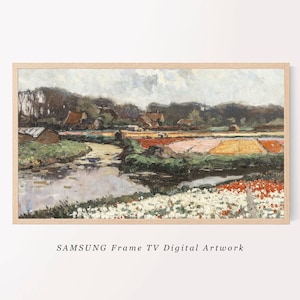 Samsung Frame TV Art | Vintage Spring Landscape Painting | Downloadable Digital Art | Downloadable TV Art