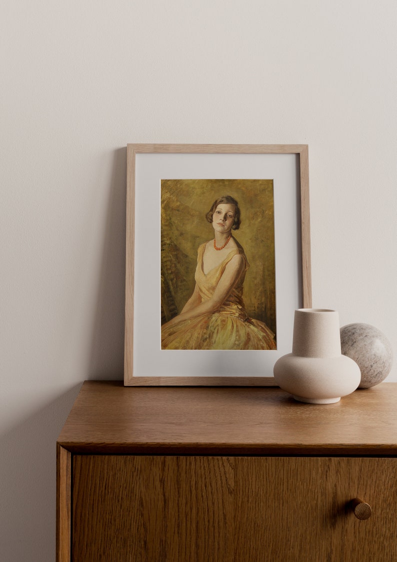 Vintage Portrait of a Woman Downloadable Prints PRINTABLE Wall Art Portrait of a Woman Digital Artwork Digital Downloads image 2